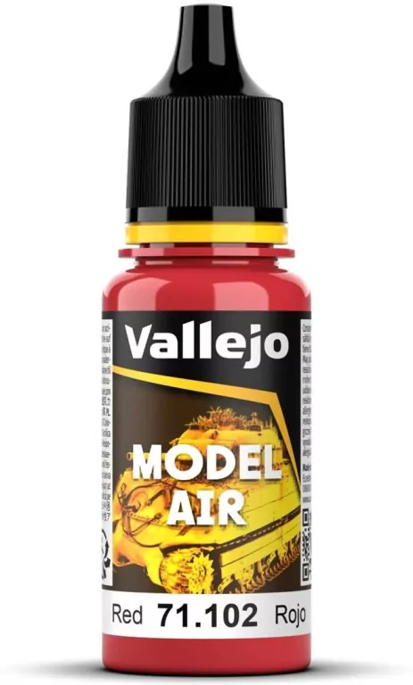 Vallejo: 71.102 - Model Air - Red (17 ml) - tantis.pl