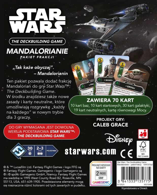 Star Wars: The Deckbuilding Game- Mandalorianie - tantis.pl