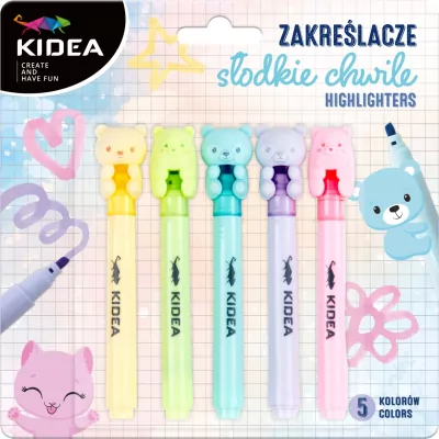 Zakreślacze słodkie chwile KIDEA