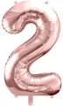 Balon foliowy 2. Różowe złoto 86cm - tantis.pl