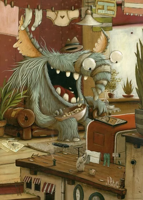 Puzzle 1000 Dzień prania, Zozoville - tantis.pl