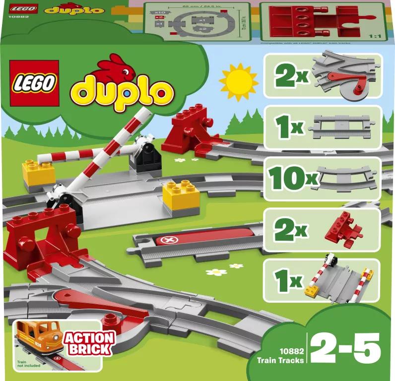 LEGO® DUPLO®. Tory kolejowe. 10882 - tantis.pl