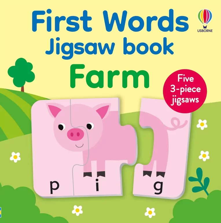 First Words Jigsaw Book. Farm - tantis.pl