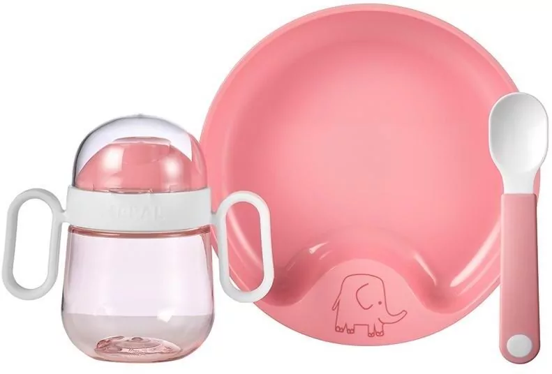 Zestaw obiadowy dziecięcy Mio Deep Pink 3el - tantis.pl