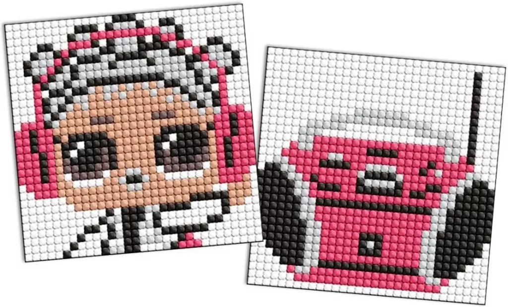Diamentowa mozaika na magnes - LOL Boombox 9x9cm - tantis.pl