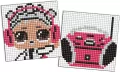 Diamentowa mozaika na magnes - LOL Boombox 9x9cm - tantis.pl