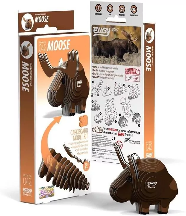 Łoś Eugy. Eko Układanka 3D - tantis.pl
