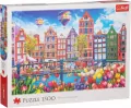 Puzzle 1500 Kolorowy Amsterdam TREFL - tantis.pl