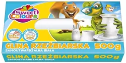 Glina rzeźbiarska samoutwardzalna. Biała 500g