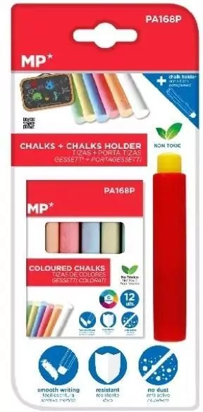 Kreda kolorowa z uchwytem 12 kolorów - tantis.pl