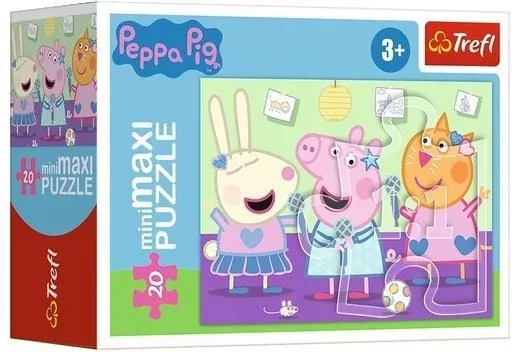 Puzzle 20 miniMaxi. Beztroski dzień Peppy 3 - tantis.pl