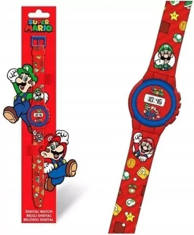 Kids Euroswan. Zegarek cyfrowy. Super Mario - tantis.pl