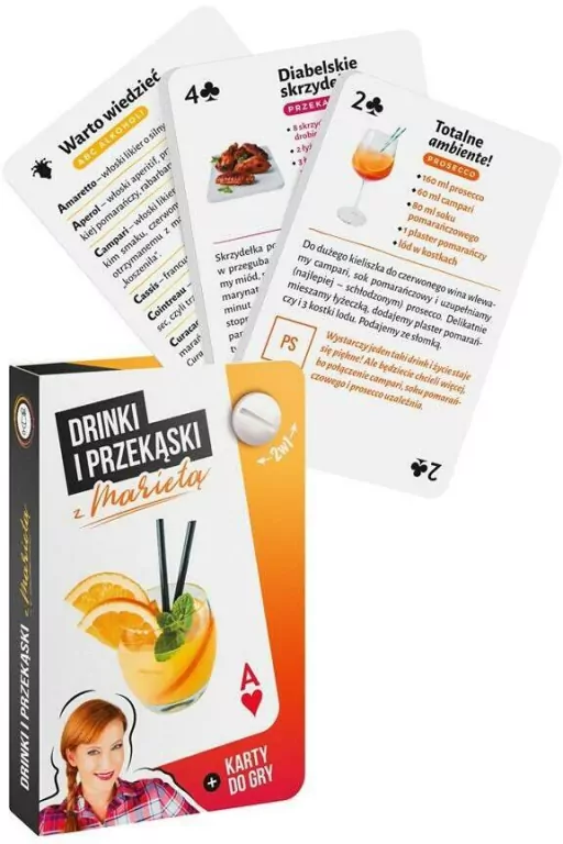 Drinki i przekąski z Marietą + karty do gry - tantis.pl