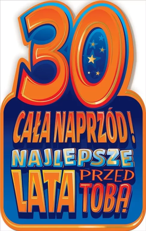 Kartka okolicznościowa Urodziny 30 - tantis.pl