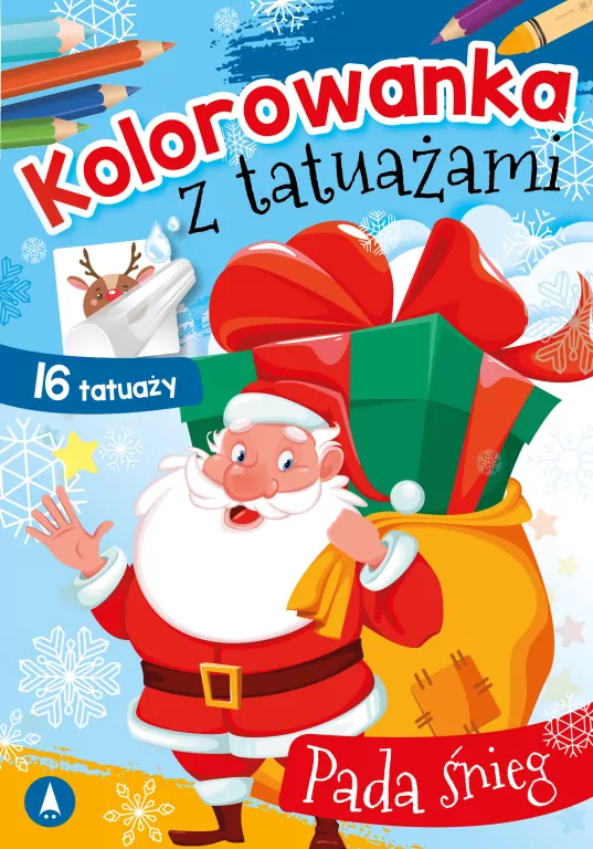 Pada śnieg. Kolorowanka z tatuażami - tantis.pl