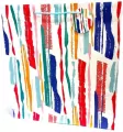 Torebka ozdobna matowa 35x37x12cm Paski - tantis.pl