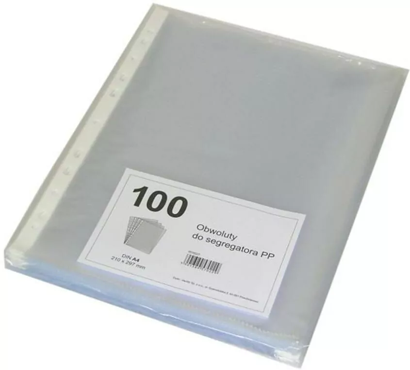 Obwoluty do segregatora A4.(100 sztuk) - tantis.pl