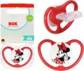 NUK. Perfect Match. Smoczek z silikonowym smoczkiem. Miki. Czerwony - tantis.pl