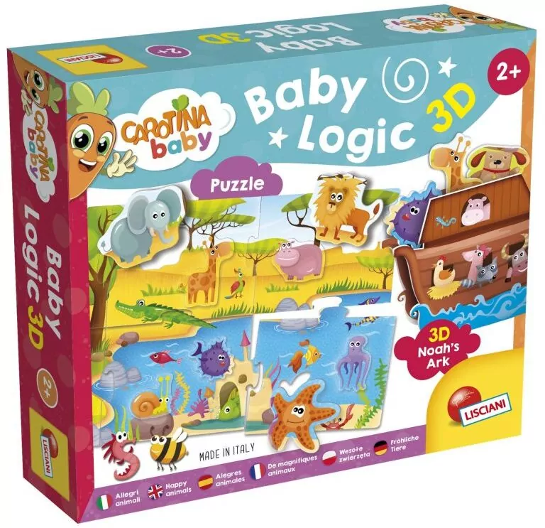 Lisciani. Carotina Baby. Logic 3D. Zwierzęta - tantis.pl