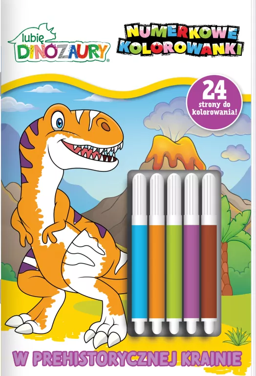 Lubię Dinozaury. Numerkowe kolorowanki - tantis.pl