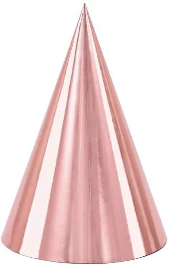 Czapeczki różowe, złoto 16cm - tantis.pl