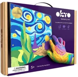 Kolorowanka z masy plastycznej Mały Książę Nocą