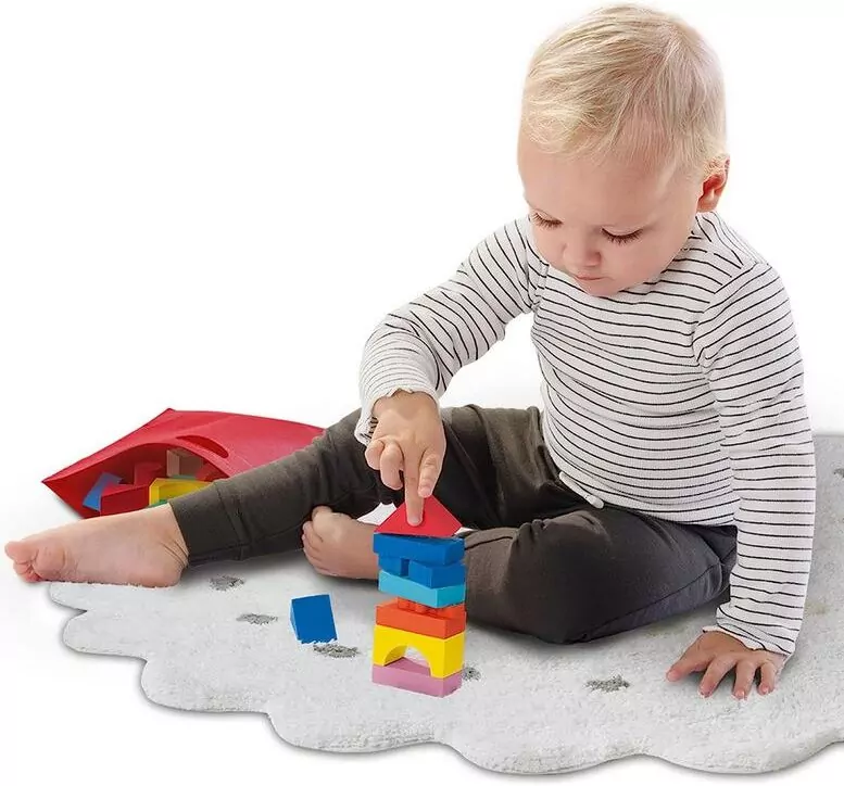 Klocki drewniane kolorowe 52el - tantis.pl