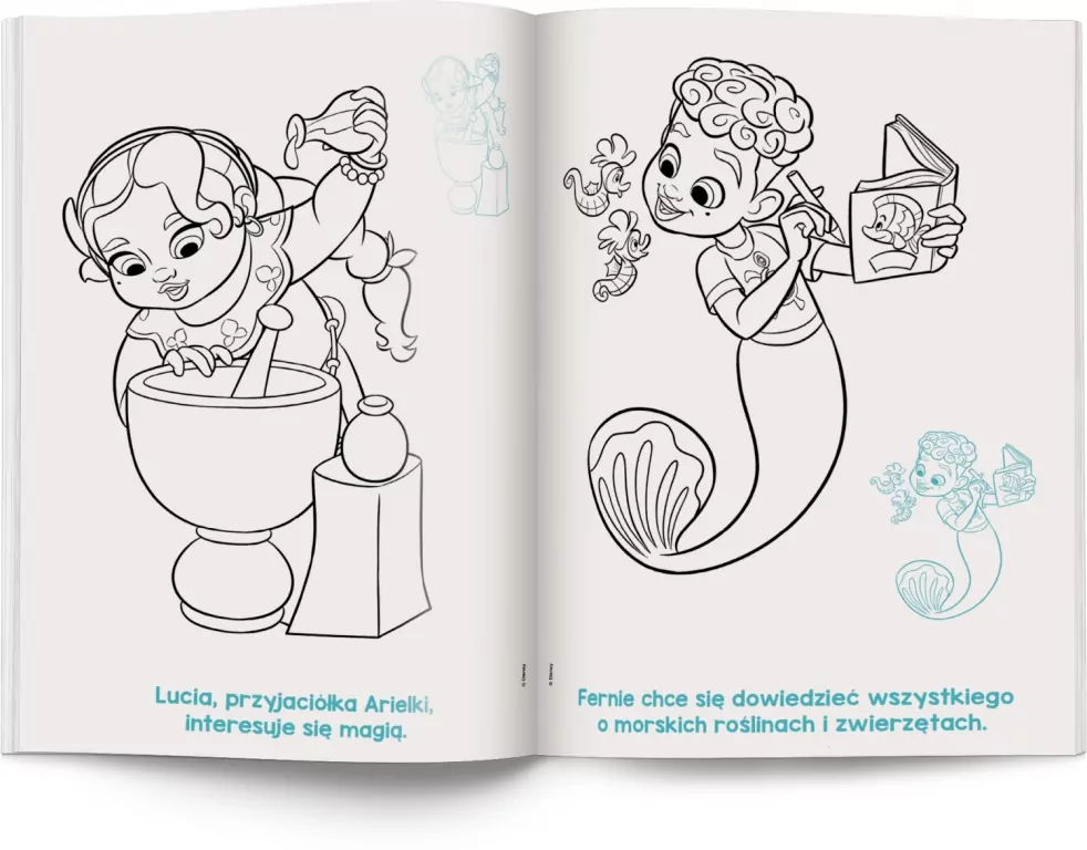 Disney. Ariel. Kolorowanka z Naklejkami - tantis.pl