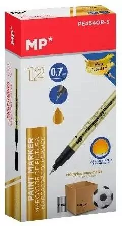 Marker olejowy 0,7mm złoty (12szt) - tantis.pl