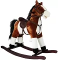 Koń na biegunach brązowy 74cm - tantis.pl