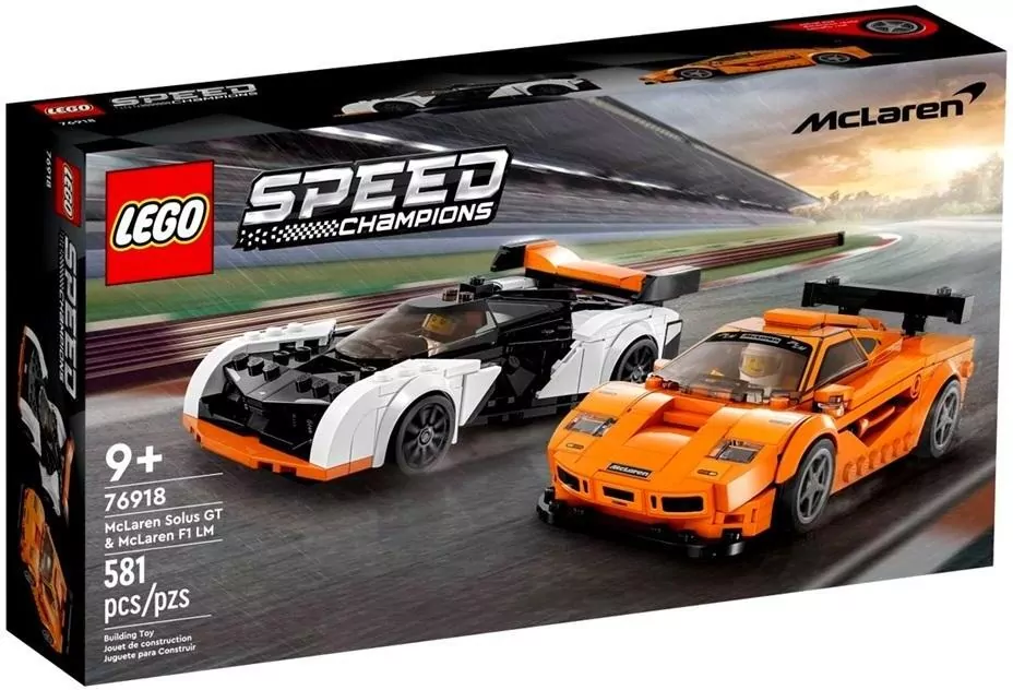 LEGO® Speed Champions. McLaren Solus GT i McLaren F1 LM 76918 - tantis.pl
