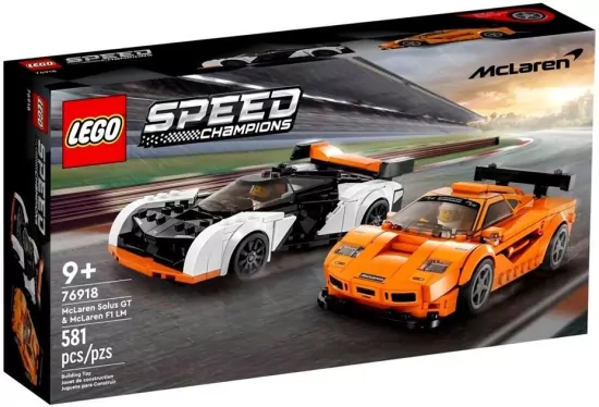 LEGO® Speed Champions. McLaren Solus GT i McLaren F1 LM 76918