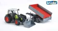 Traktor z ładowarką i przyczepą. Claas Nectis 267F 02112 BRUDER - tantis.pl
