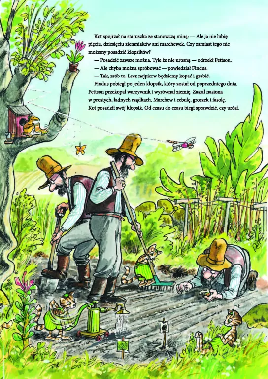 Rwetes w ogrodzie. Pettson i Findus - tantis.pl