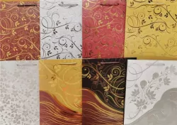 Torebka ozdobna złocona PL-6 średnia LUX mix