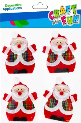 Ozdoba BN dekoracyjna filc samoprzylepny Mikołaj