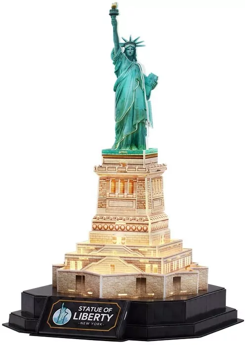 Cubic Fun. Puzzle 3D. Statua Wolności LED - tantis.pl