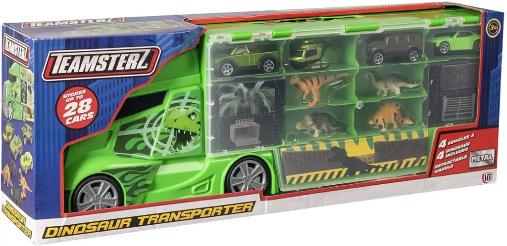 Teamsterz. Transporter Dino + akcesoria - tantis.pl