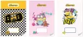 Zeszyt A4/32K Kolorowe trzy linie Minionki - tantis.pl
