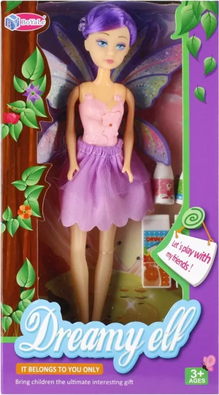 Lalka Wróżka 18 cm 11x19x4, mix - tantis.pl