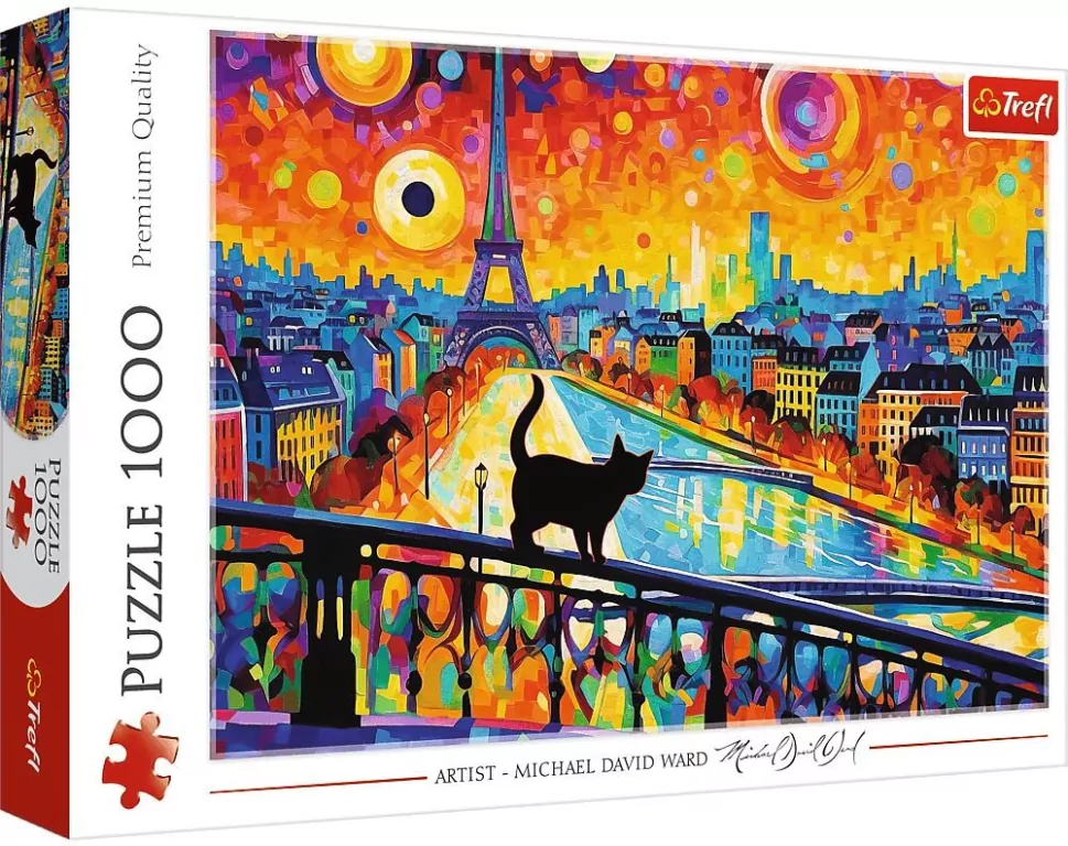 Kot w Paryżu. Puzzle 1000 elementów - tantis.pl
