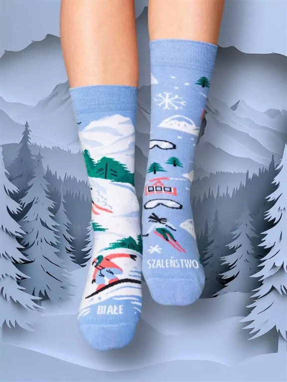 Skarpety białe szaleństwo 41-46 - tantis.pl