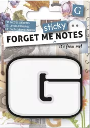 Forget me sticky notes kart samoprzylepne litera G