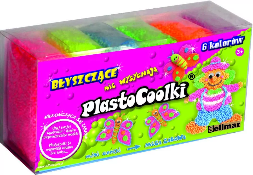 PlastoCoolki błyszczące 6 sztuk - tantis.pl