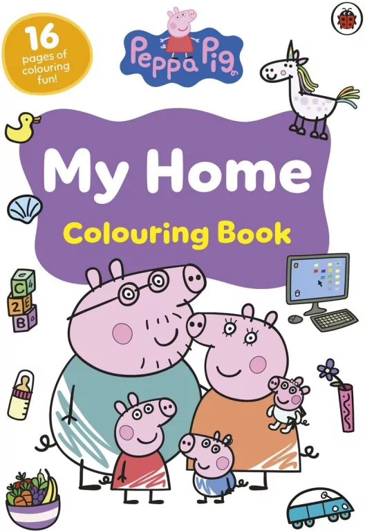 Peppa Pig. My Home Colouring Book - tantis.pl