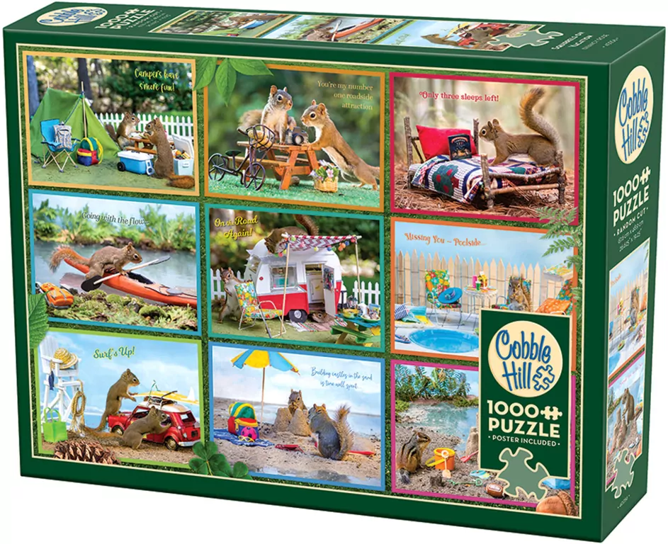 Puzzle 1000 Wiewiórki na wakacjach 112690 - tantis.pl