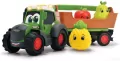 ABC Owocowy traktor z przyczepą 30cm - tantis.pl