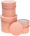 Pudełko Flower Box 3szt brzoskwiniowy ROZETTE - tantis.pl