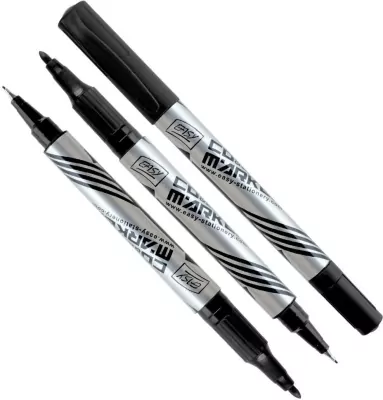 Marker CD dwustronny czarny