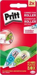 Korektor w taśmie PRITT micro roller 5mmx6m blister 2szt.mix